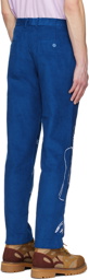 KidSuper Blue Embroidered Trousers