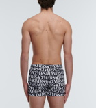 Versace - Logo-printed swim shorts