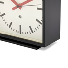 Newgate Clocks AMP Railway Mantel Clock in Red 