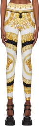 Versace Underwear White Barocco Sport Leggings