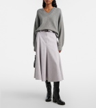 Brunello Cucinelli Virgin wool midi skirt
