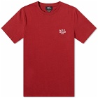A.P.C. Raymond Logo T-Shirt in Red