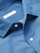 Loro Piana - André Cotton-Chambray Shirt - Blue