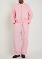 Willy Chavarria Ruff Rider Logo-embroidered Woven Track Jacket Pink