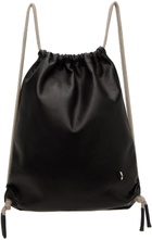 Rick Owens Black Drawstring Backpack