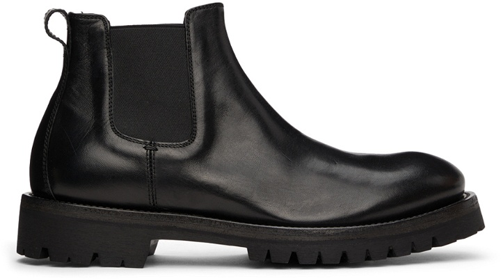 Photo: Officine Creative Black Issey 1 Chelsea Boots