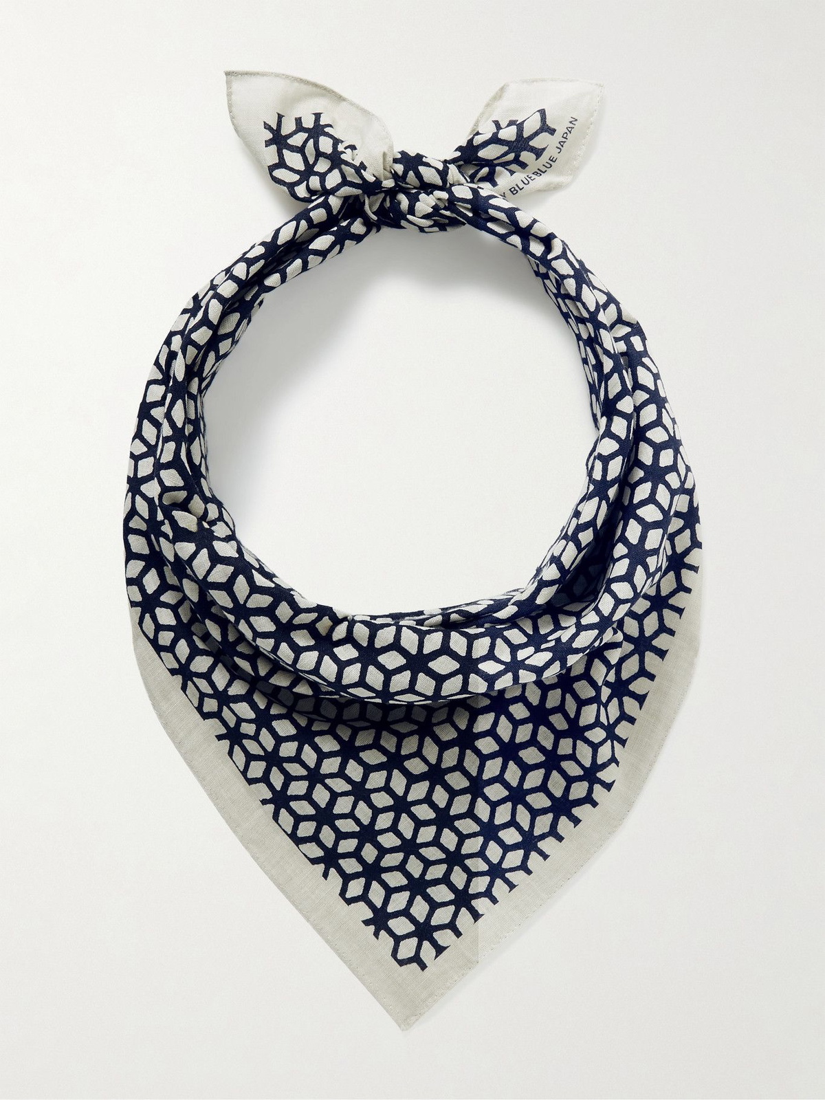 Blue Blue Japan - Men - Kobolevi Printed Indigo-Dyed Cotton Bandana Blue