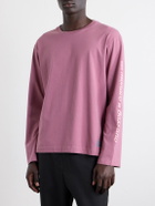 A Kind Of Guise - Basso Giro Alpino Logo-Print Cotton-Jersey T-Shirt - Pink