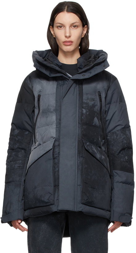 Photo: Nike Black & Grey Storm-FIT City Series Hooded Down Jacket