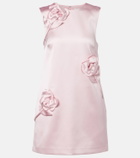 Self-Portrait Satin minidress