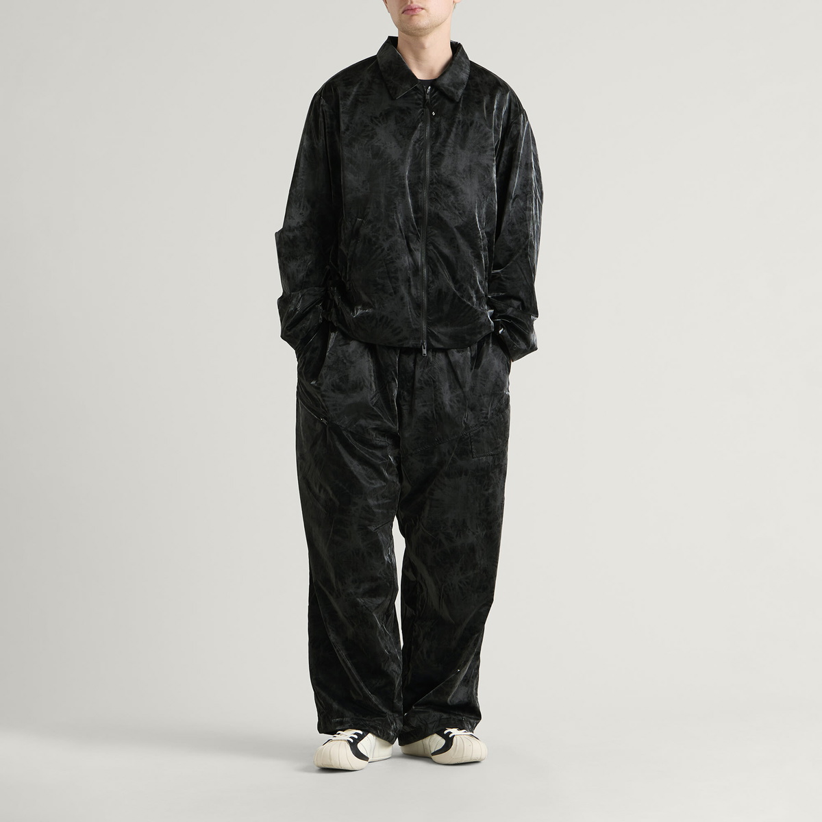 Y-3 Men's Marble Nylon Tapered Pant in Black