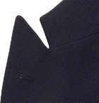 Brunello Cucinelli - Navy Unstructured Double-Breasted Wool and Cashmere-Blend Blazer - Men - Navy