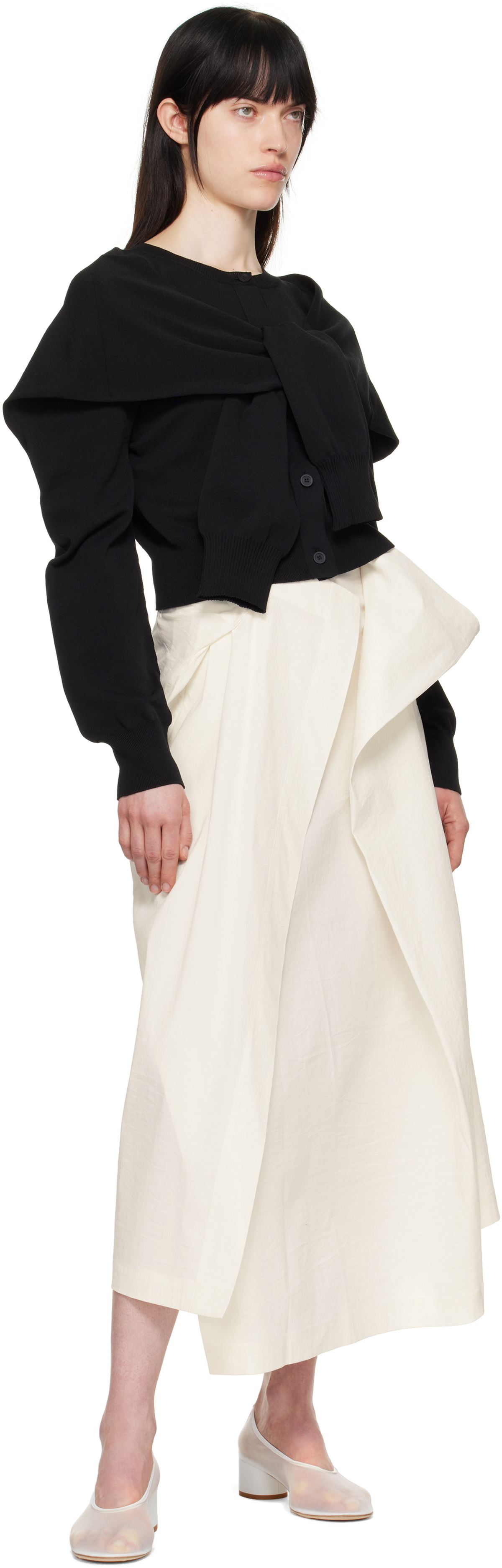 ISSEY MIYAKE Off-White Ample Maxi Skirt