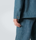 Loro Piana Conley corduroy-trimmed denim jacket