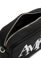 Amiri Staggered Logo-embroidered Canvas Camera bag - Black - One Size