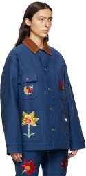 Sky High Farm Workwear Blue Embroidered Denim Jacket