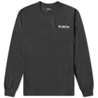 KAVU Men's Long Sleeve Etch Art T-Shirt in Black Licorice