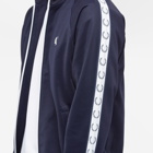 Fred Perry Authentic Men's Taped Track Jacket in Carbon Blue