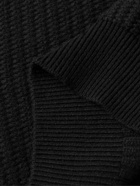Zegna - Oasi Ribbed Cashmere Sweater - Black
