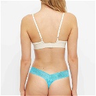 Hanky Panky Women's Low Rise Thong Brief in Tempting Turquoise
