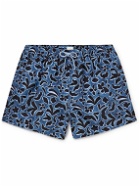 Paul Smith - Slim-Fit Short-Length Printed Recycled Swim Shorts - Blue