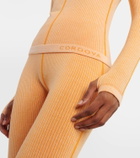 Cordova Sierra ribbed-knit half-zip ski top
