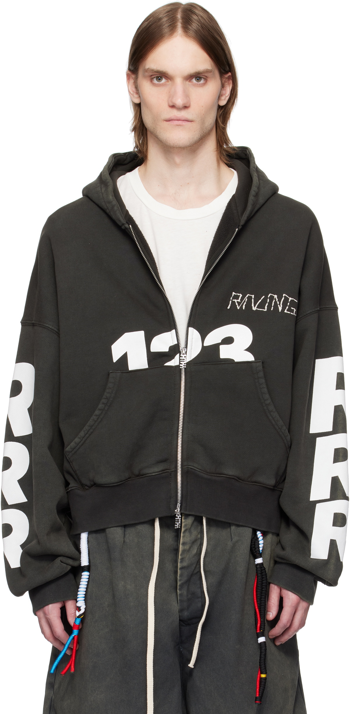 Rivington Roi Rebis Gray Inri Zip Hoodie Rivington Roi Rebis
