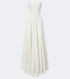 Markarian Bridal Laila jacquard bustier gown