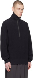 RAINMAKER KYOTO Black Half-Zip Sweater