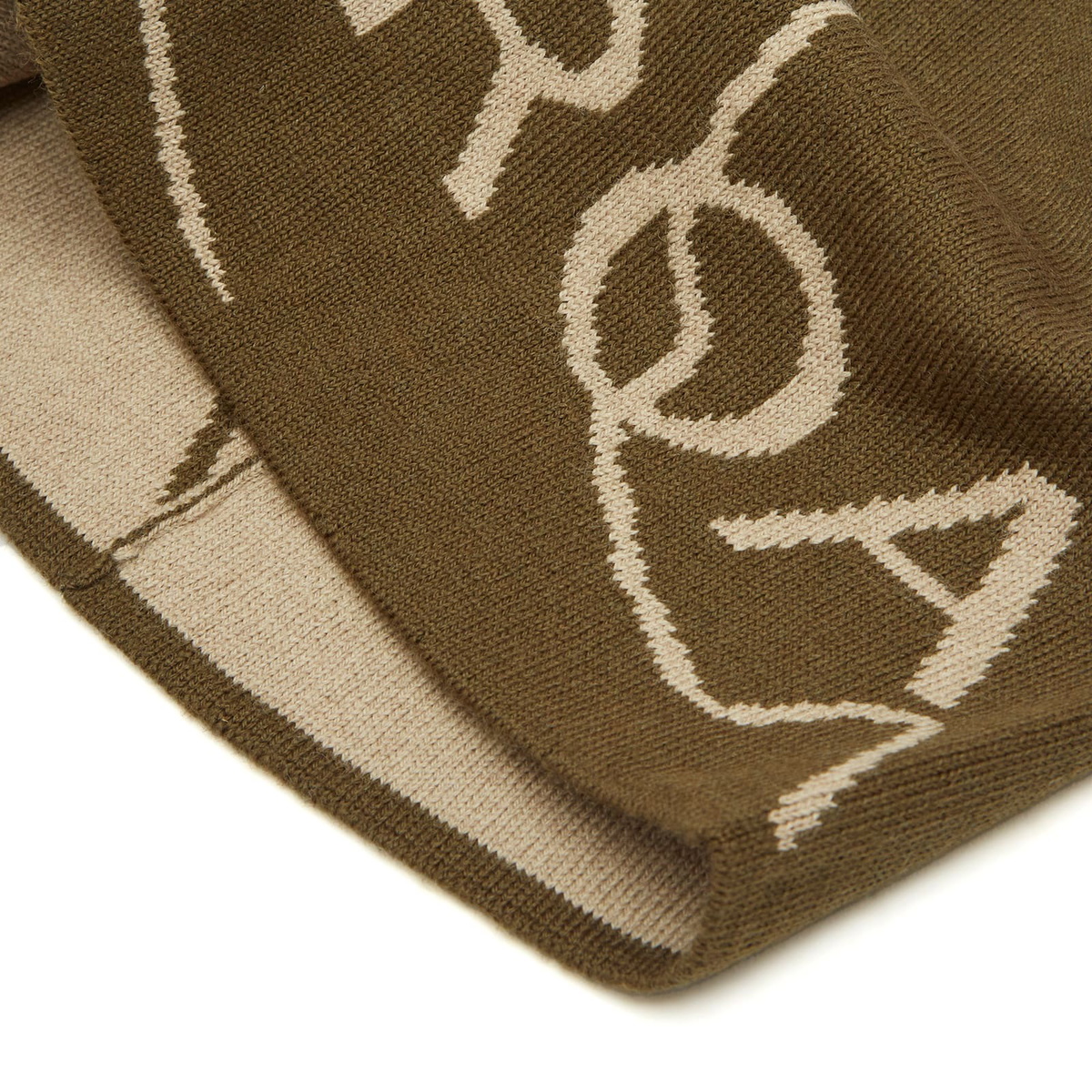 ROA Men's Logo Beanie in Dark Olive 