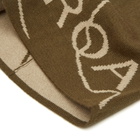 ROA Men's Logo Beanie in Dark Olive 