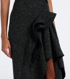 Maticevski Flashpoint ruffled asymmetric gown