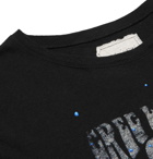 Greg Lauren - Printed Cotton-Jersey T-Shirt - Black