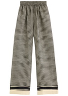 Esse Studios Signat Monogram Silk Trousers Black
