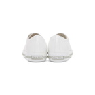 Miu Miu White Crystal Cap Toe Sneakers