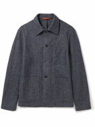 Barena - Collio Virgin Wool-Bouclé Shirt Jacket - Blue