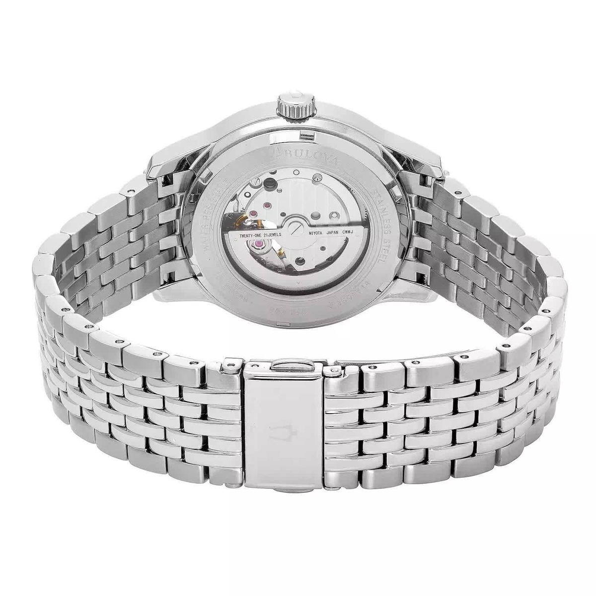 Bulova Automatic Gray Dial Mens Watch 96A190