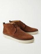 Mulo - Waxed-Suede Desert Boots - Brown