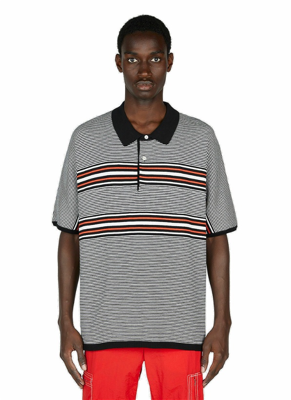 Photo: NOMA t.d. - Striped Polo Shirt in Black