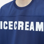 ICECREAM Men's Mesh Football Jersey in Navy