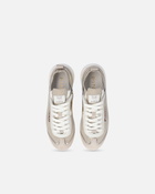 Pinko Knit Low Top Sneakers With Mirror Finish Inserts Platinum