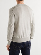 TOM FORD - Silk and Cotton-Blend Sweater - Gray