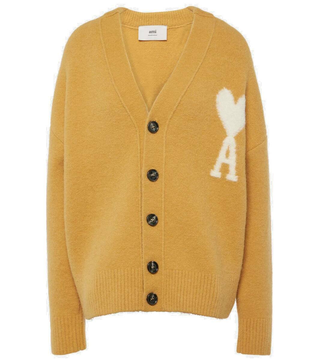 Ami Paris Women's Ami DE Coeur Cardigan Black