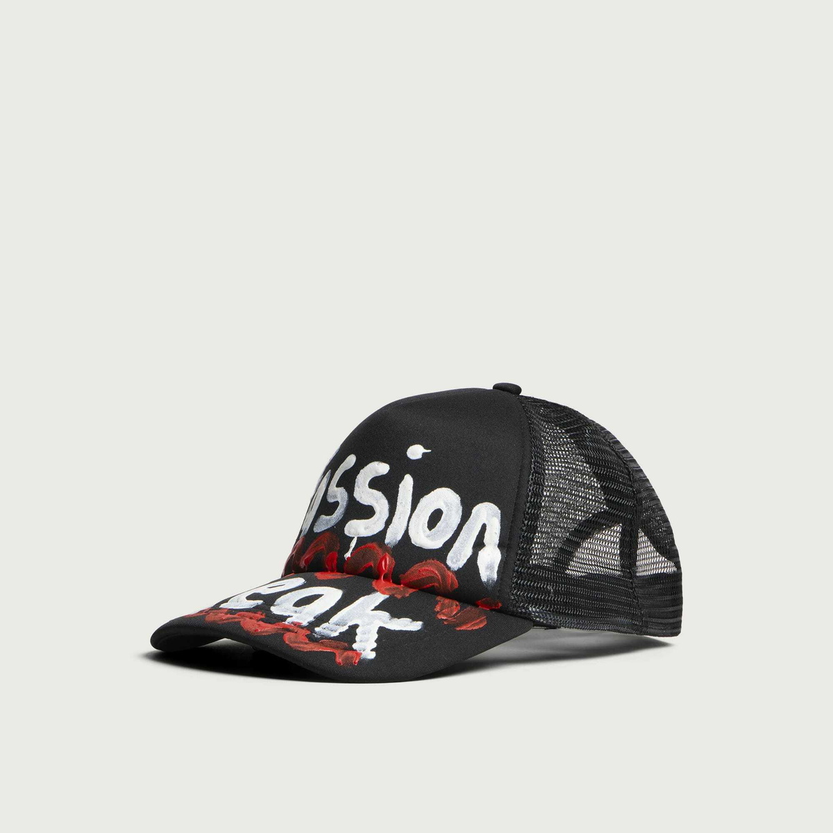 Navinder Nangla Fassion Weak Trucker Cap in Black/White/Red
