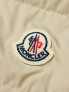 Moncler - Contrin Slim-Fit Logo-Appliquéd Quilted Shell Down Gilet - Neutrals