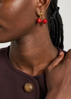 Valentino Garavani Cherryfic Vlogo Drop Earrings - Red - One Size