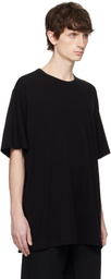 YOHJI YAMAMOTO Black Ultima Jersey Round Neck T-shirt