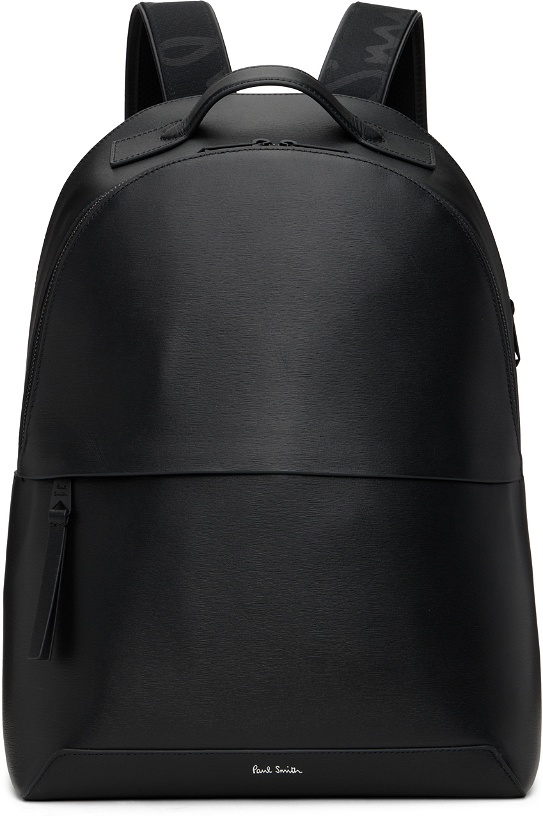 Photo: Paul Smith Black Two-Compartment Backpack