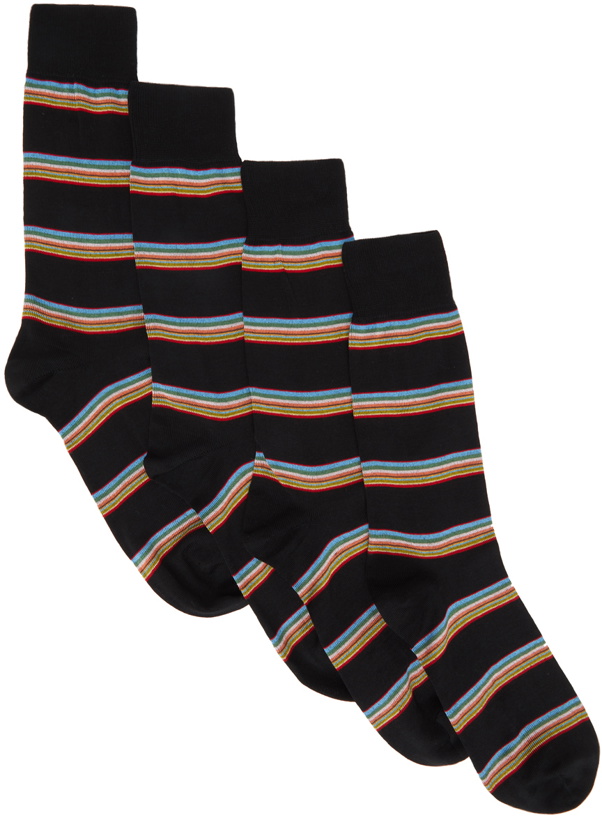 Photo: Paul Smith Four-Pack Block Stripe Socks