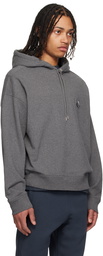 Maison Kitsuné Gray Bold Fox Head Patch Oversize Hoodie